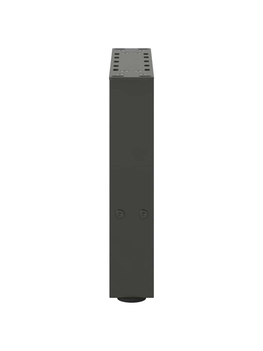Sohvapöydän jalat antrasiitti 2 kpl 30x(30-31) cm teräs