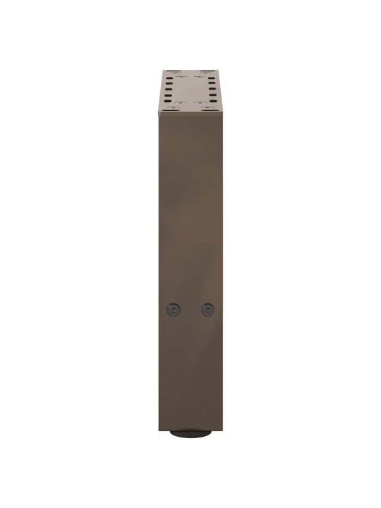 Sohvapöydän jalat luonnonvärinen teräs 2 kpl 30x(30-31) cm teräs