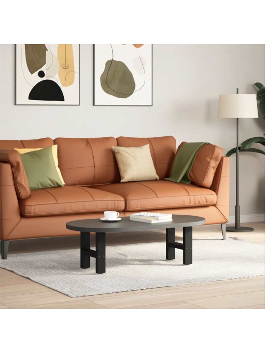Sohvapöydän jalat mustat 2 kpl 40x(30-31) cm teräs