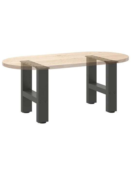 Sohvapöydän jalat antrasiitti 2 kpl 40x(30-31) cm teräs