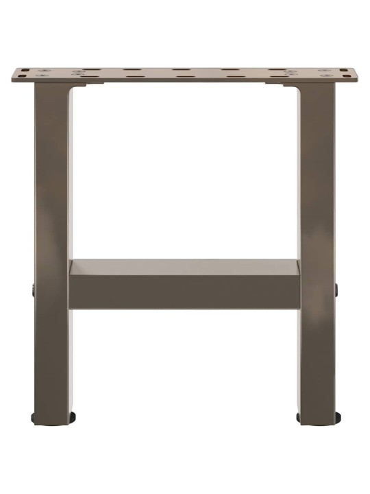 Sohvapöydän jalat, luonnonvärinen teräs, 2 kpl, 40 x (30-31) cm, teräs