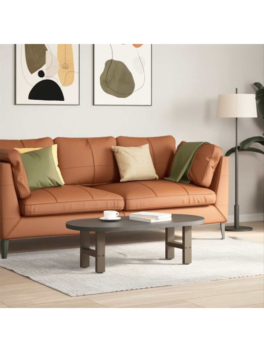 Sohvapöydän jalat, luonnonvärinen teräs, 2 kpl, 40 x (30-31) cm, teräs