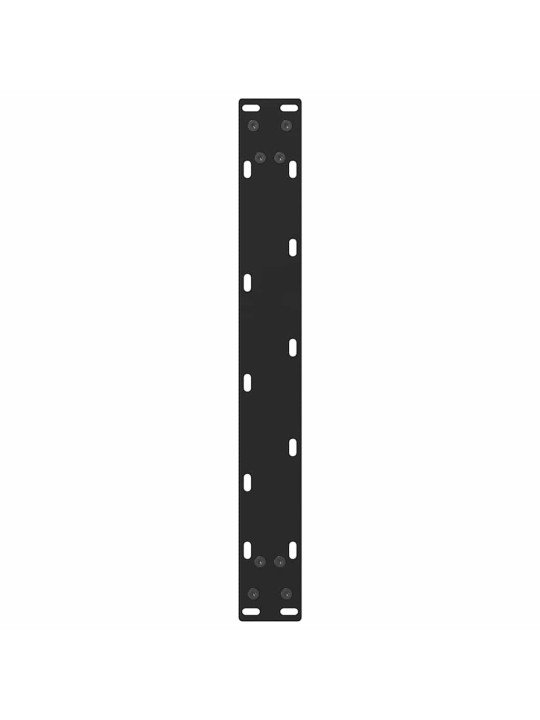 Sohvapöydän jalat mustat 2 kpl 50x(30-31) cm teräs