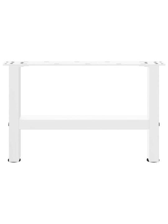 Sohvapöydän jalat valkoiset 2 kpl 50x(30-31) cm teräs