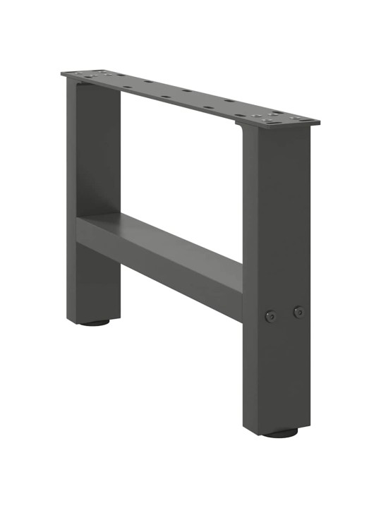 Sohvapöydän jalat antrasiitti 2 kpl 50x(30-31) cm teräs