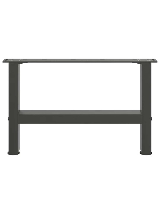 Sohvapöydän jalat antrasiitti 2 kpl 50x(30-31) cm teräs