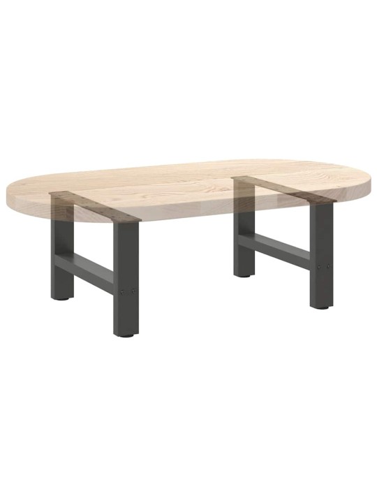 Sohvapöydän jalat antrasiitti 2 kpl 50x(30-31) cm teräs