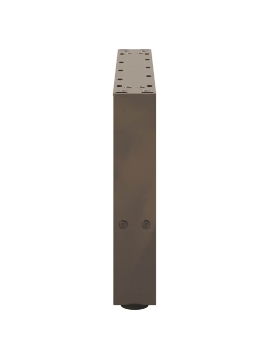 Sohvapöydän jalat, luonnonvärinen teräs, 2 kpl, 50 x (30-31) cm, teräs