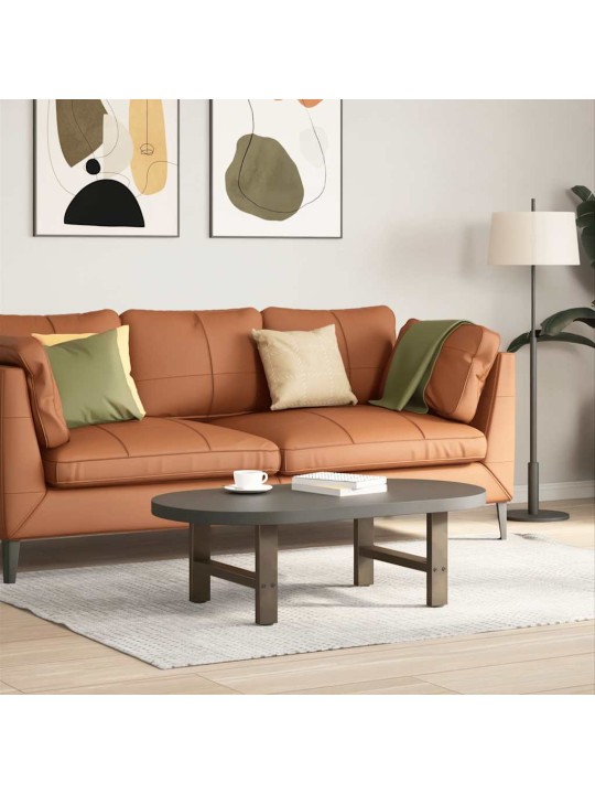 Sohvapöydän jalat, luonnonvärinen teräs, 2 kpl, 50 x (30-31) cm, teräs
