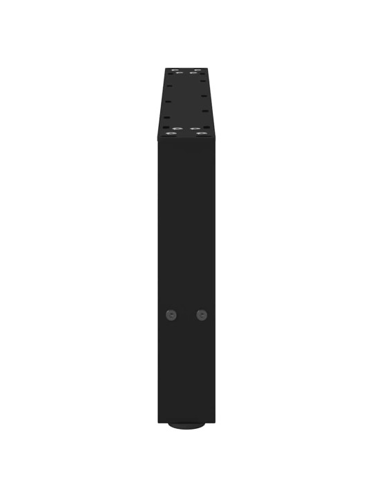 Sohvapöydän jalat mustat 2 kpl 60x(30-31) cm teräs