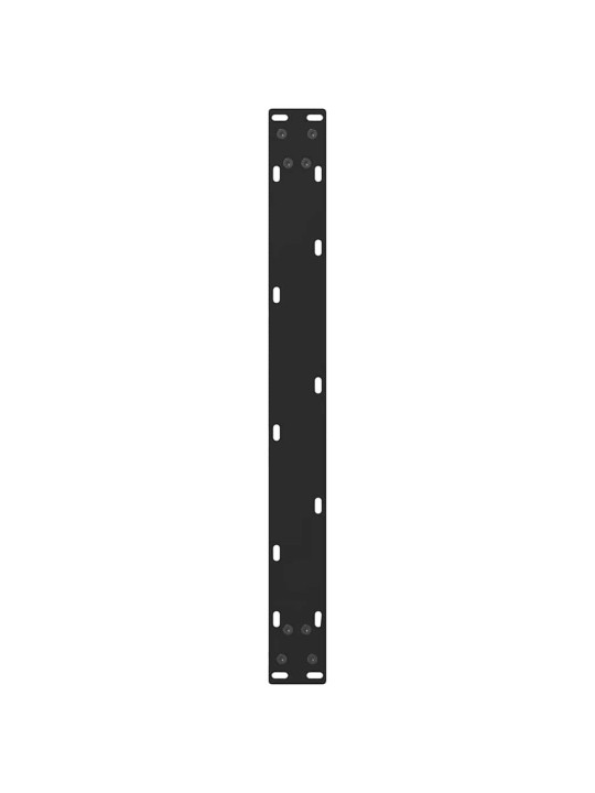 Sohvapöydän jalat mustat 2 kpl 60x(30-31) cm teräs