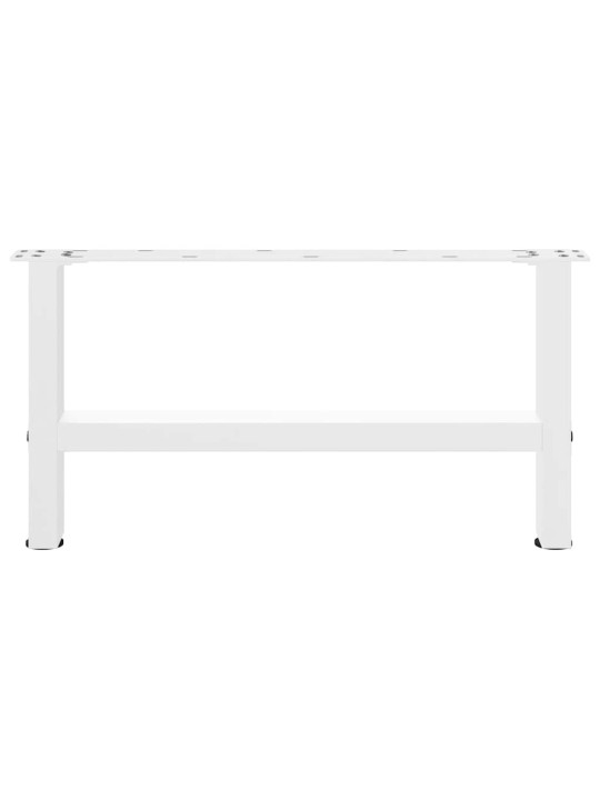 Sohvapöydän jalat valkoiset 2 kpl 60x(30-31) cm teräs