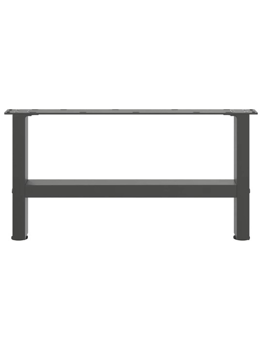 Sohvapöydän jalat antrasiitti 2 kpl 60x(30-31) cm teräs