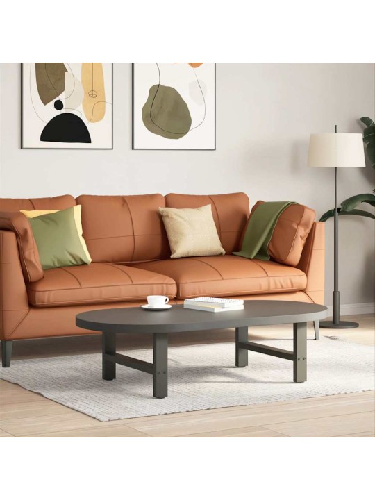 Sohvapöydän jalat antrasiitti 2 kpl 60x(30-31) cm teräs