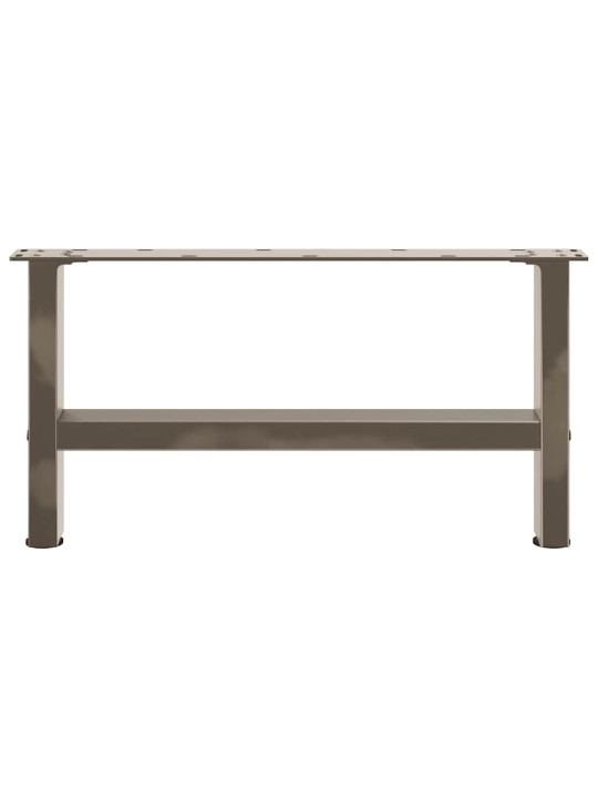 Sohvapöydän jalat, luonnonvärinen teräs, 2 kpl, 60 x (30-31) cm, teräs
