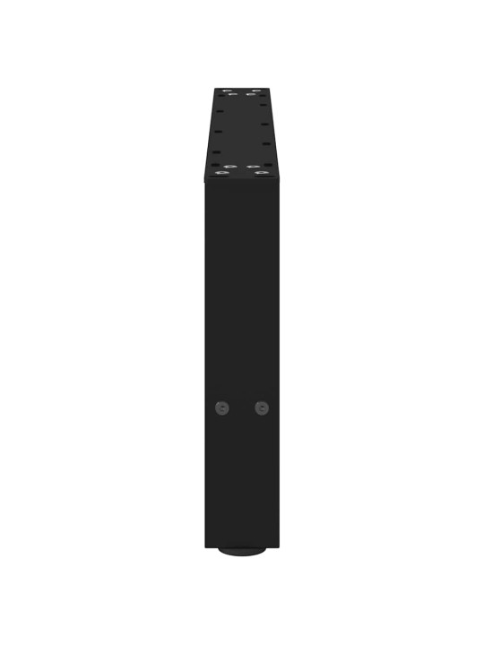 Sohvapöydän jalat mustat 2 kpl 70x(30-31) cm teräs