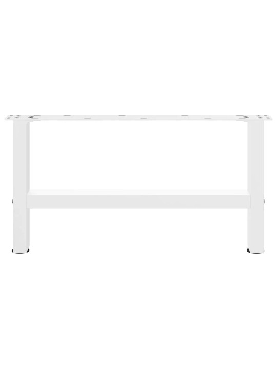 Sohvapöydän jalat valkoiset 2 kpl 70x(30-31) cm teräs