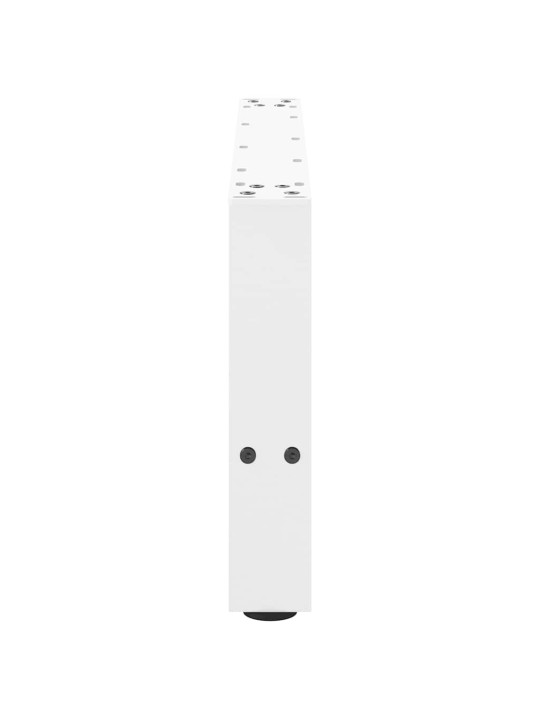 Sohvapöydän jalat valkoiset 2 kpl 70x(30-31) cm teräs