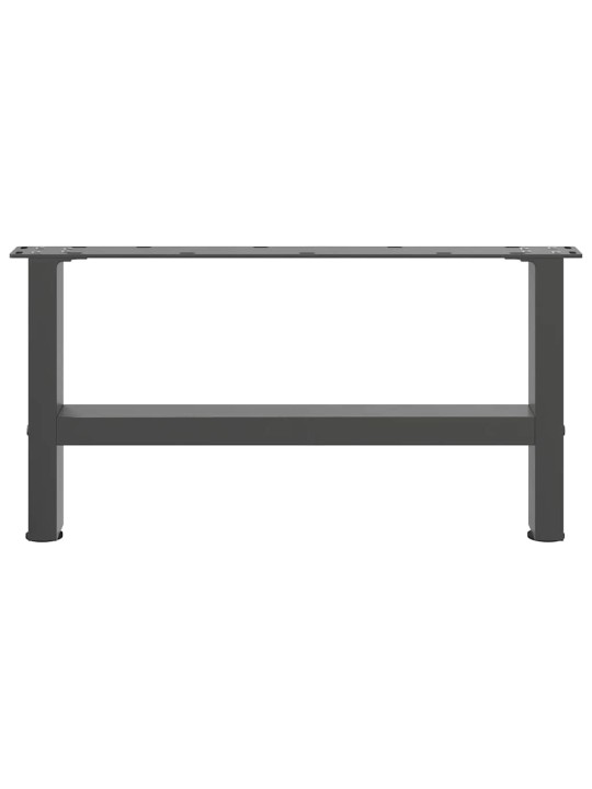 Sohvapöydän jalat antrasiitti 2 kpl 70x(30-31) cm teräs