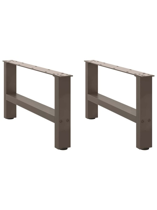 Sohvapöydän jalat, luonnonvärinen teräs, 2 kpl, 70 x (30-31) cm, teräs