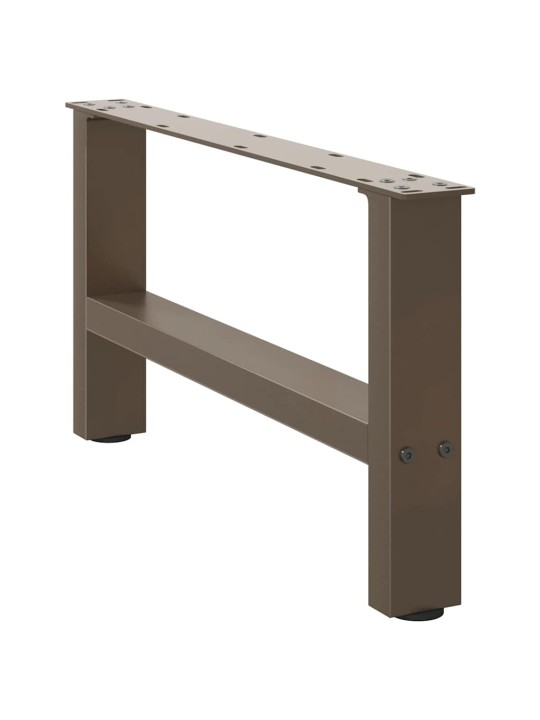 Sohvapöydän jalat, luonnonvärinen teräs, 2 kpl, 70 x (30-31) cm, teräs