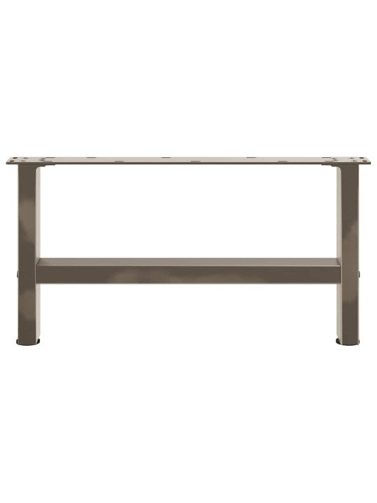 Sohvapöydän jalat, luonnonvärinen teräs, 2 kpl, 70 x (30-31) cm, teräs