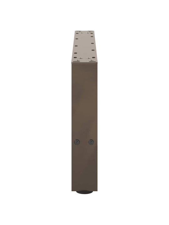Sohvapöydän jalat, luonnonvärinen teräs, 2 kpl, 70 x (30-31) cm, teräs