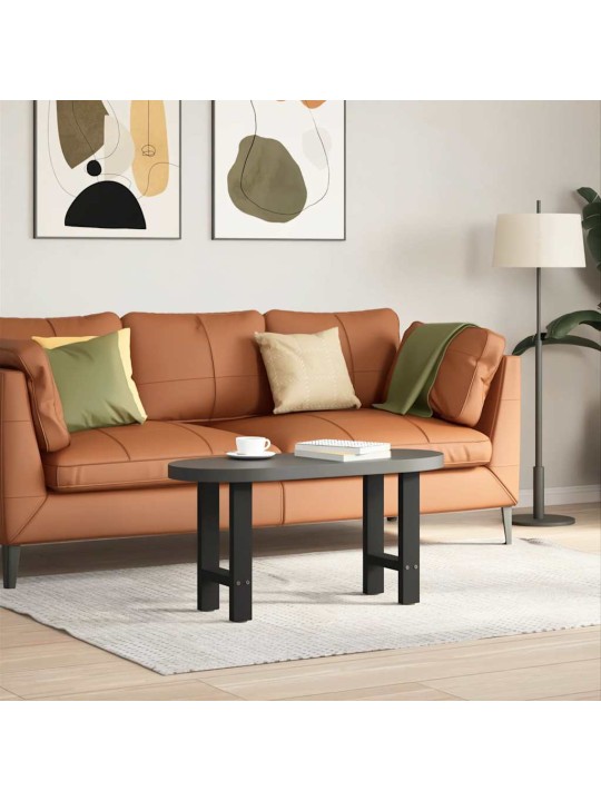 Sohvapöydän jalat mustat 2 kpl 28x(42-43) cm teräs