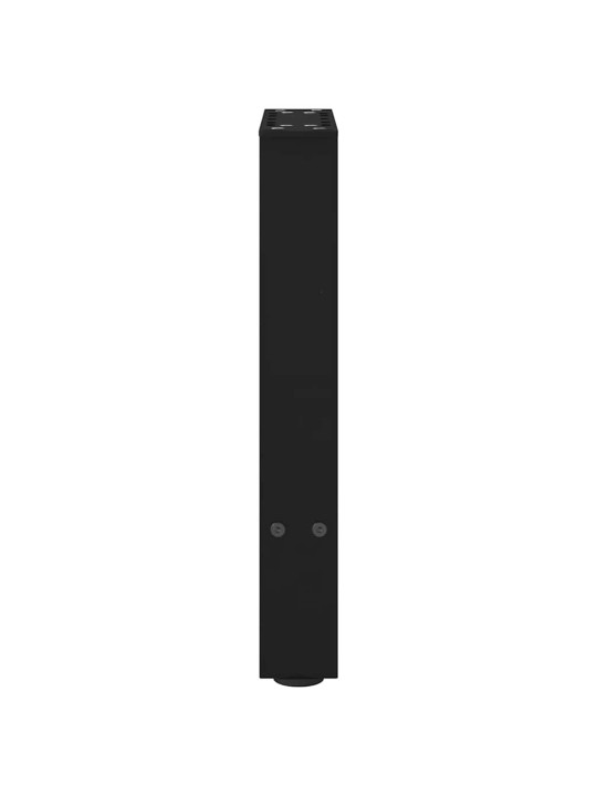 Sohvapöydän jalat mustat 2 kpl 28x(42-43) cm teräs