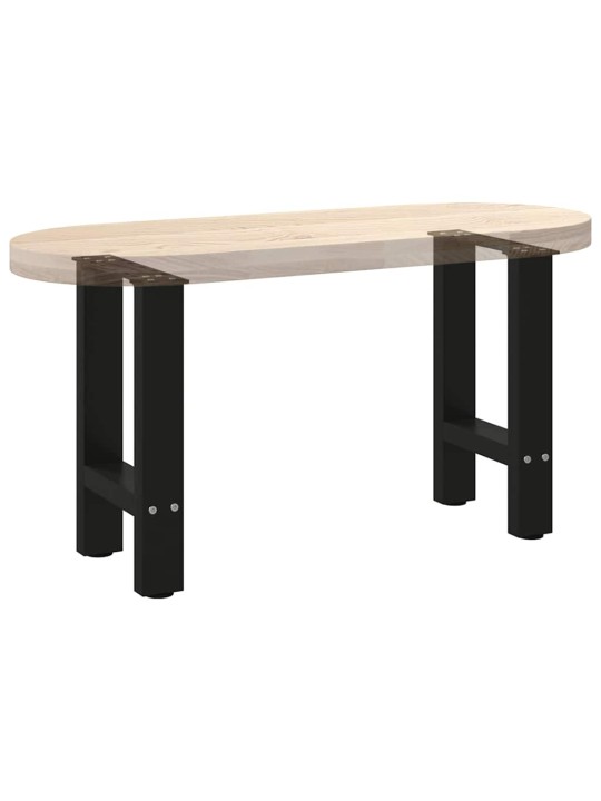 Sohvapöydän jalat mustat 2 kpl 28x(42-43) cm teräs
