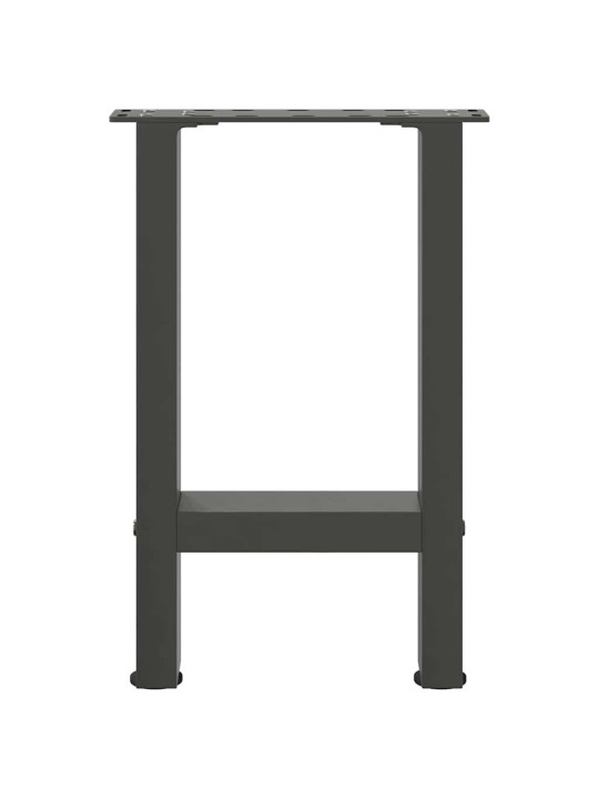 Sohvapöydän jalat antrasiitti 2 kpl 28x(42-43) cm teräs