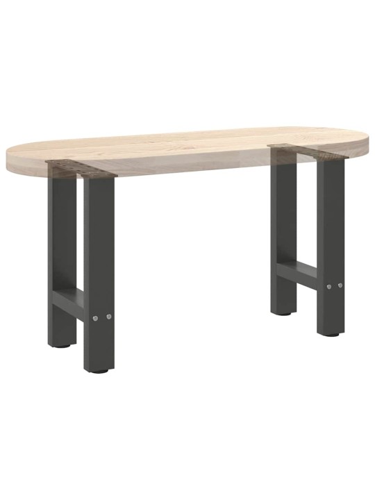 Sohvapöydän jalat antrasiitti 2 kpl 28x(42-43) cm teräs