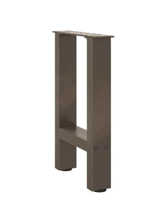 Sohvapöydän jalat, luonnonvärinen teräs, 2 kpl, 28 x (42-43) cm, teräs