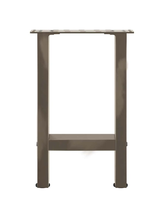 Sohvapöydän jalat, luonnonvärinen teräs, 2 kpl, 28 x (42-43) cm, teräs