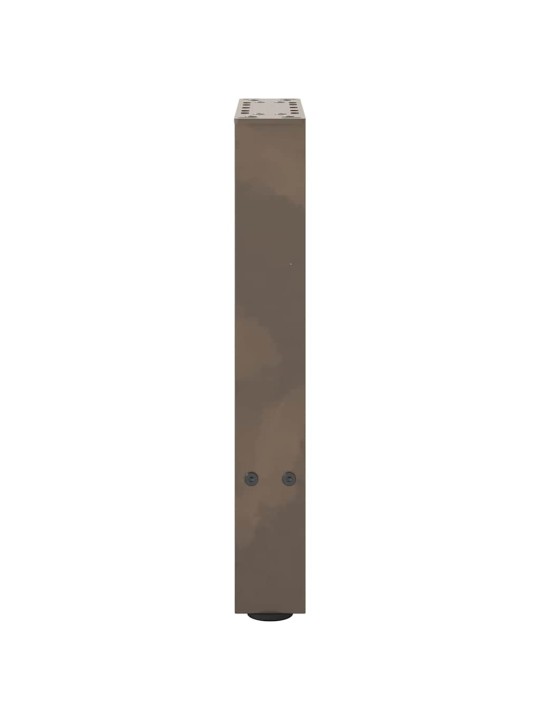 Sohvapöydän jalat, luonnonvärinen teräs, 2 kpl, 28 x (42-43) cm, teräs