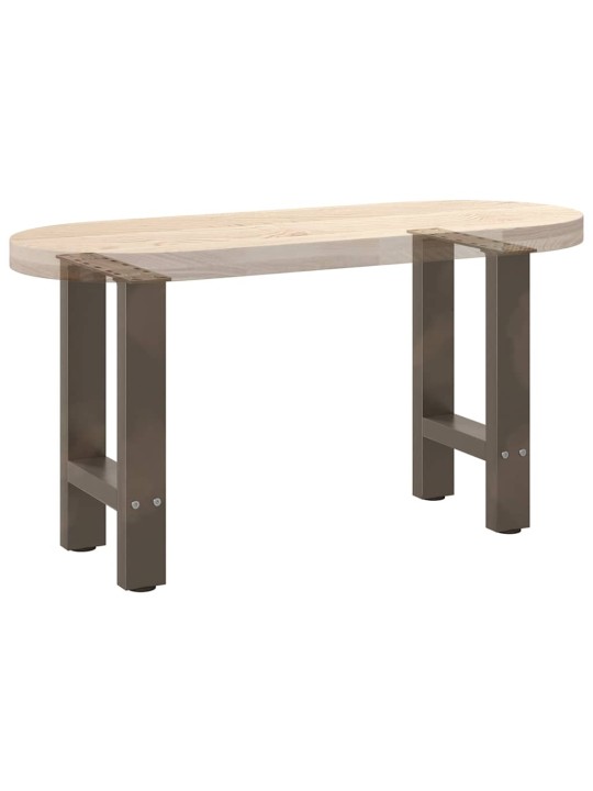 Sohvapöydän jalat, luonnonvärinen teräs, 2 kpl, 28 x (42-43) cm, teräs
