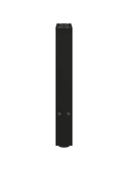 Sohvapöydän jalat mustat 2 kpl 38x(42-43) cm teräs