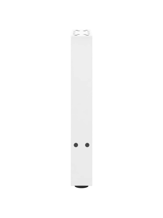 Sohvapöydän jalat valkoiset 2 kpl 38x(42-43) cm teräs