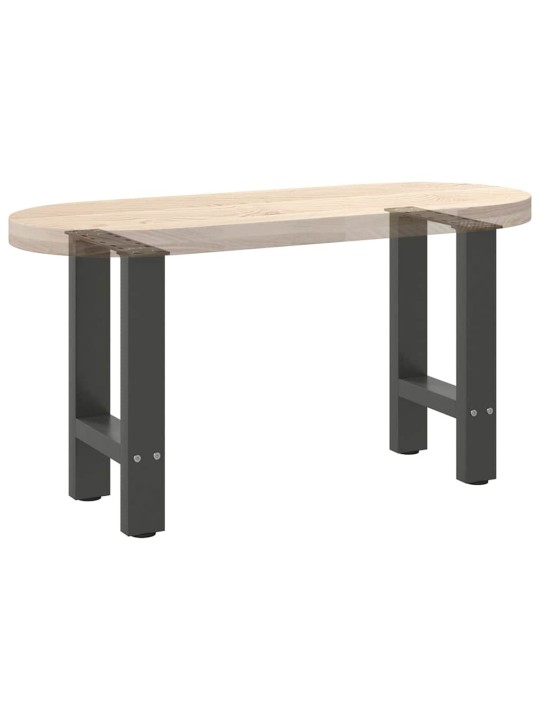 Sohvapöydän jalat antrasiitti 2 kpl 38x(42-43) cm teräs