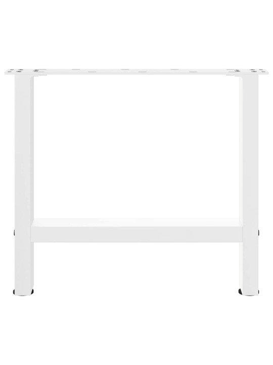 Sohvapöydän jalat valkoiset 2 kpl 50x(42-43) cm teräs