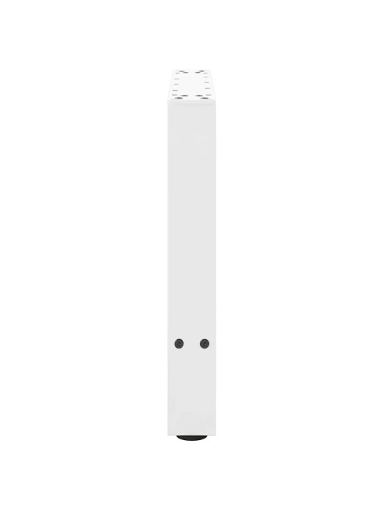 Sohvapöydän jalat valkoiset 2 kpl 50x(42-43) cm teräs