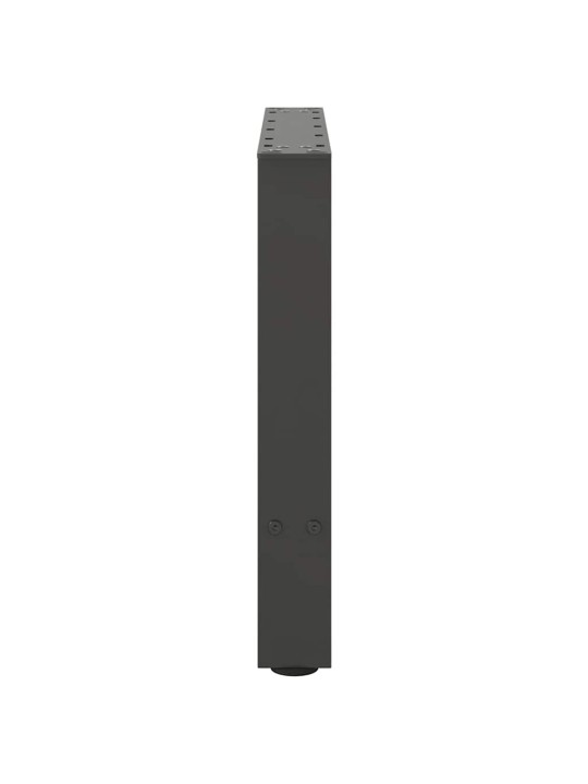 Sohvapöydän jalat antrasiitti 2 kpl 50x(42-43) cm teräs