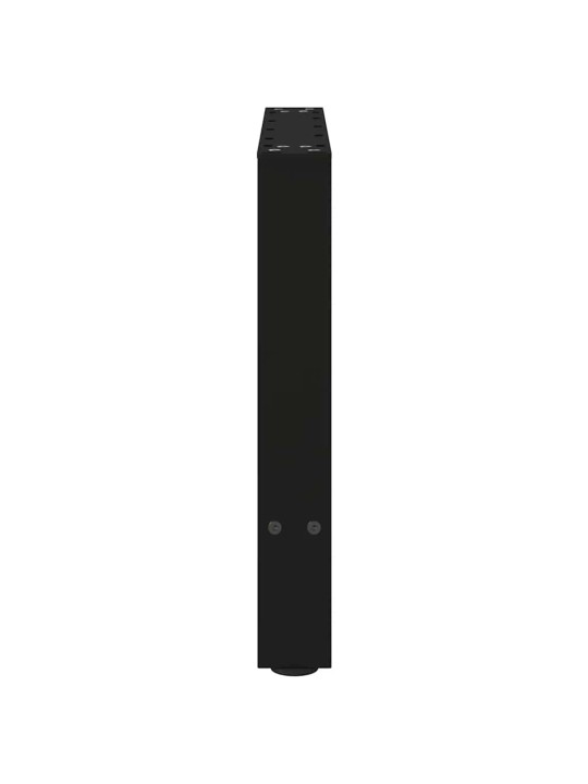 Sohvapöydän jalat mustat 2 kpl 60x(42-43) cm teräs