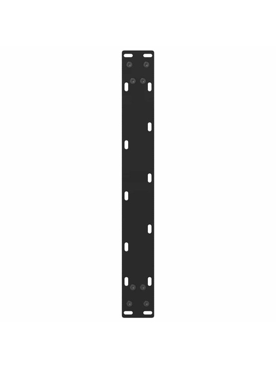 Sohvapöydän jalat mustat 2 kpl 60x(42-43) cm teräs