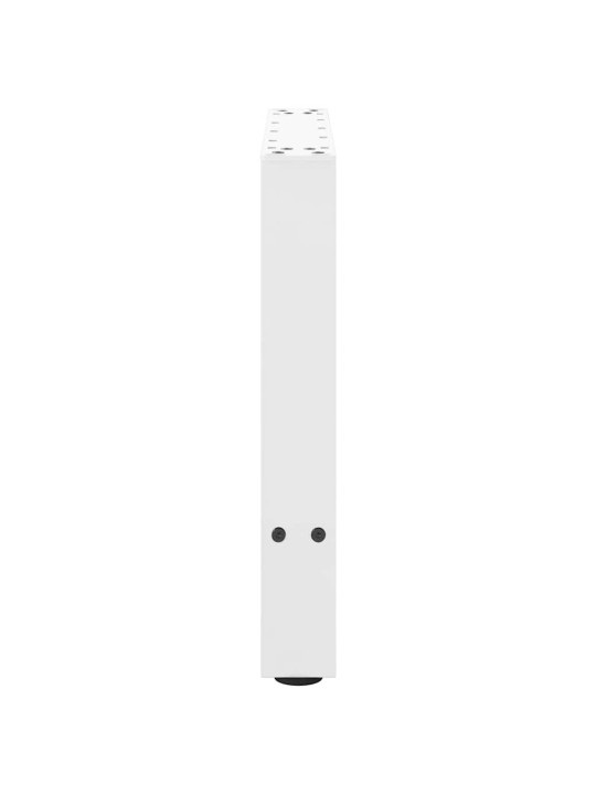 Sohvapöydän jalat valkoiset 2 kpl 60x(42-43) cm teräs