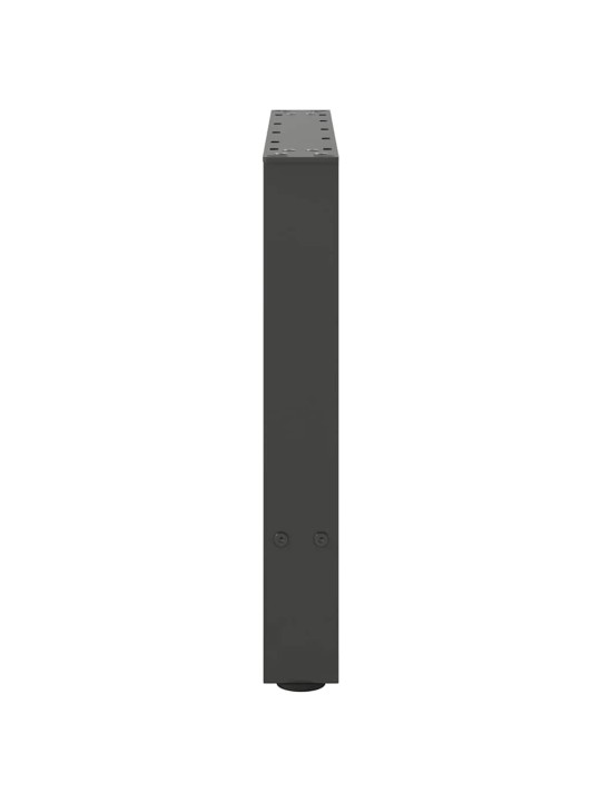 Sohvapöydän jalat antrasiitti 2 kpl 60x(42-43) cm teräs