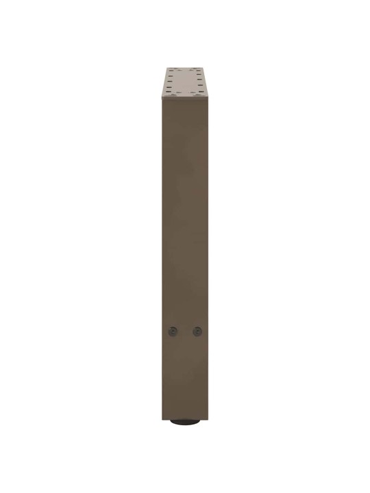Sohvapöydän jalat, luonnonvärinen teräs, 2 kpl, 60 x (42-43) cm, teräs