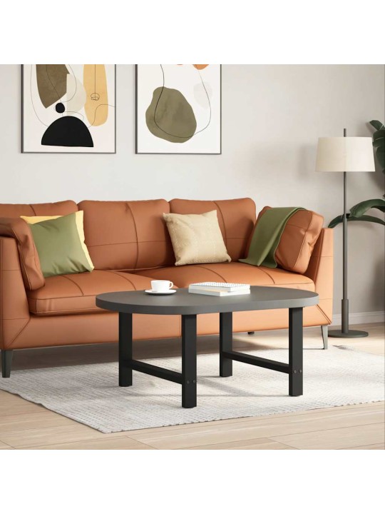 Sohvapöydän jalat mustat 2 kpl 70x(42-43) cm teräs