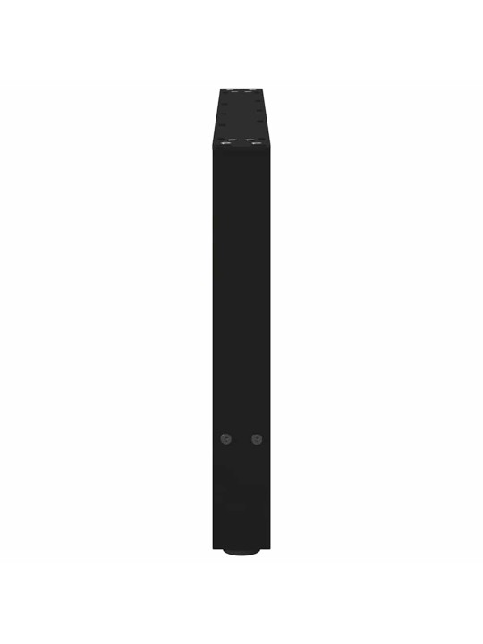 Sohvapöydän jalat mustat 2 kpl 70x(42-43) cm teräs
