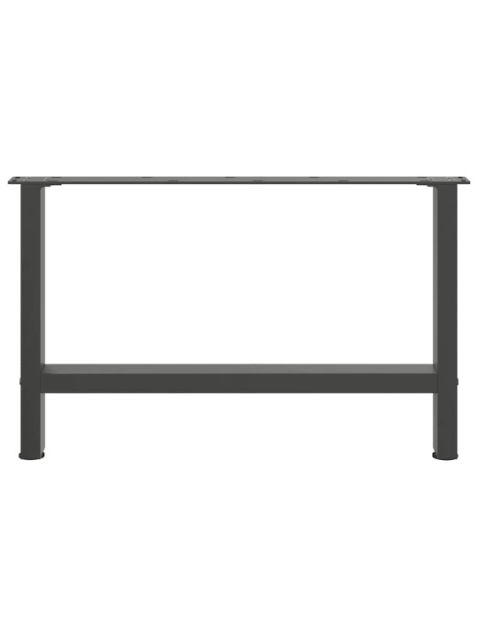 Sohvapöydän jalat antrasiitti 2 kpl 70x(42-43) cm teräs